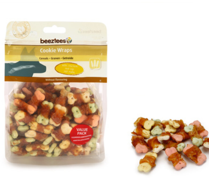 Beeztees Cookie Wraps Voordeel 400g