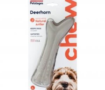 Petstages Petstages Deerhorn Gewei Kauwbot Large voor Honden (1st)