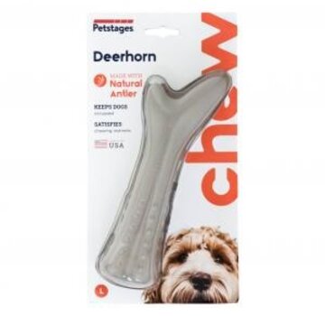 Petstages Petstages Deerhorn Gewei Kauwbot Large voor Honden (1st)