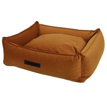 Wooff Mand Cocoon Velours Koper Large 90x70x22cm