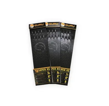 Guru Guru Tackle Super XS Spade Pole Rigs 6 inch Size 10 0.22mm