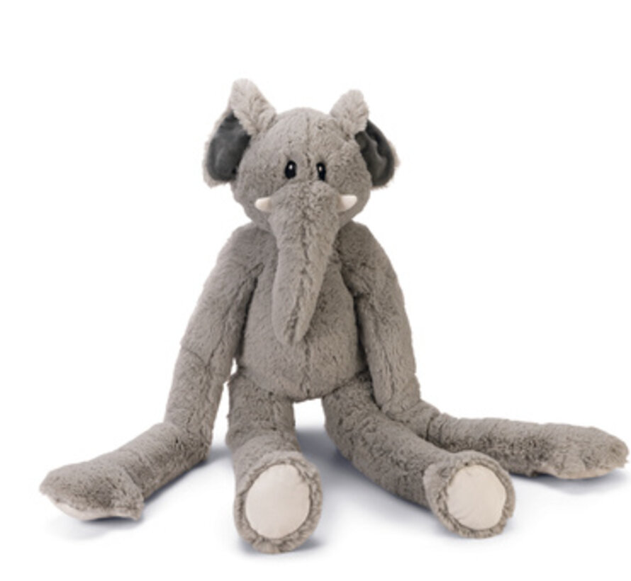 Beeztees XL Olifant James Pluche Grijs