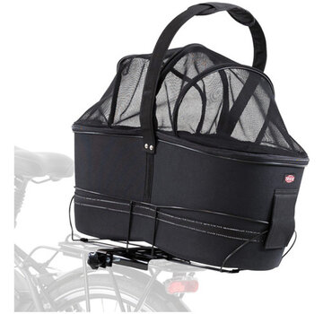 Trixie Trizie Fietsmand Long voor Brede Bagagedragers Zwart 49x29x60cm