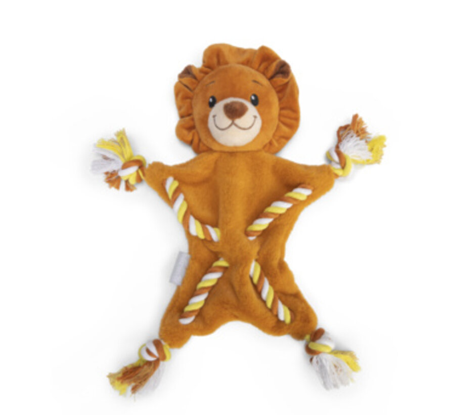 Beeztees Puppy Knuffel Met Touw Leeuw Sim