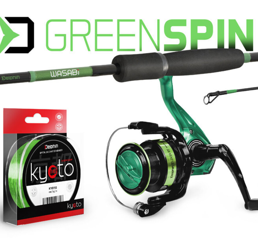 Delphin Spin fishing set GreenSPIN