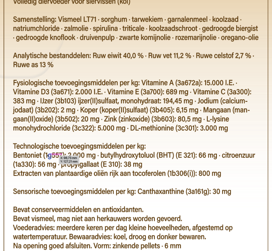 KiGen Koivoer Kinsai Sinking 6mm 10kg