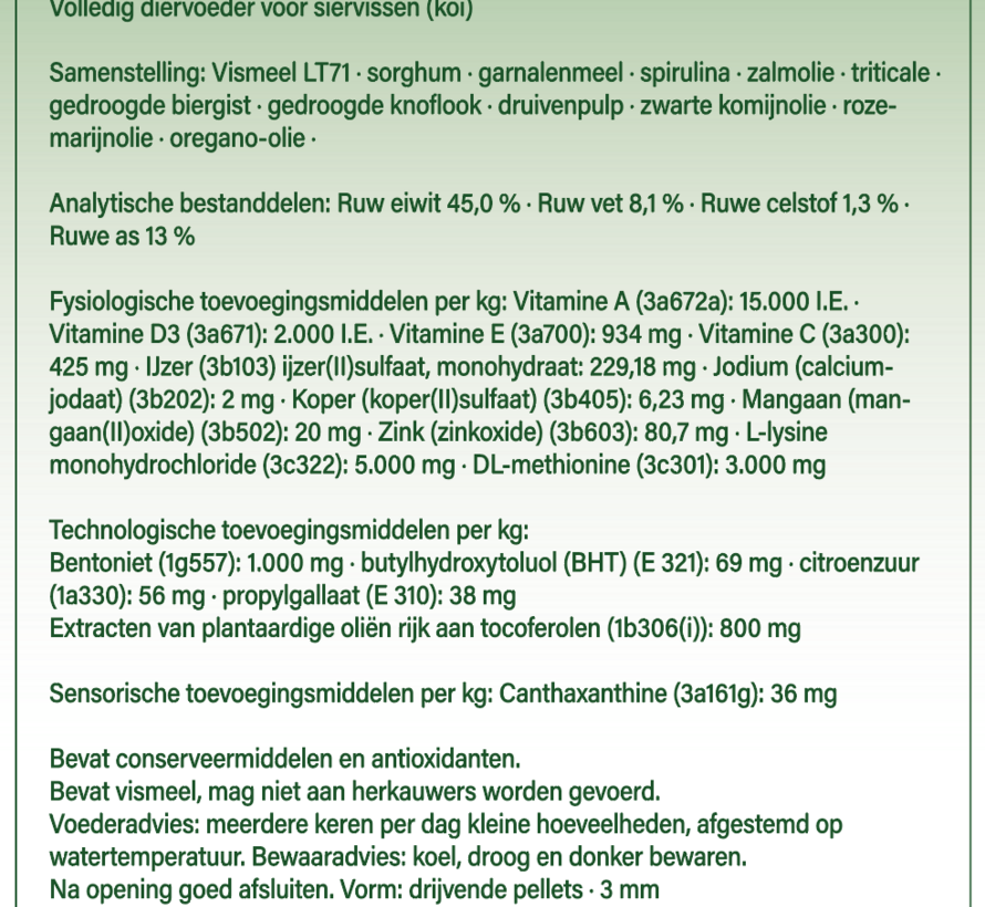 KiGen Koivoer Tosai 3mm 1,2kg
