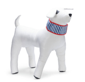Beeztees Beeztees Cooling Collar Stripeze - Halsband Hond - Blauw/wit - 28-38x5