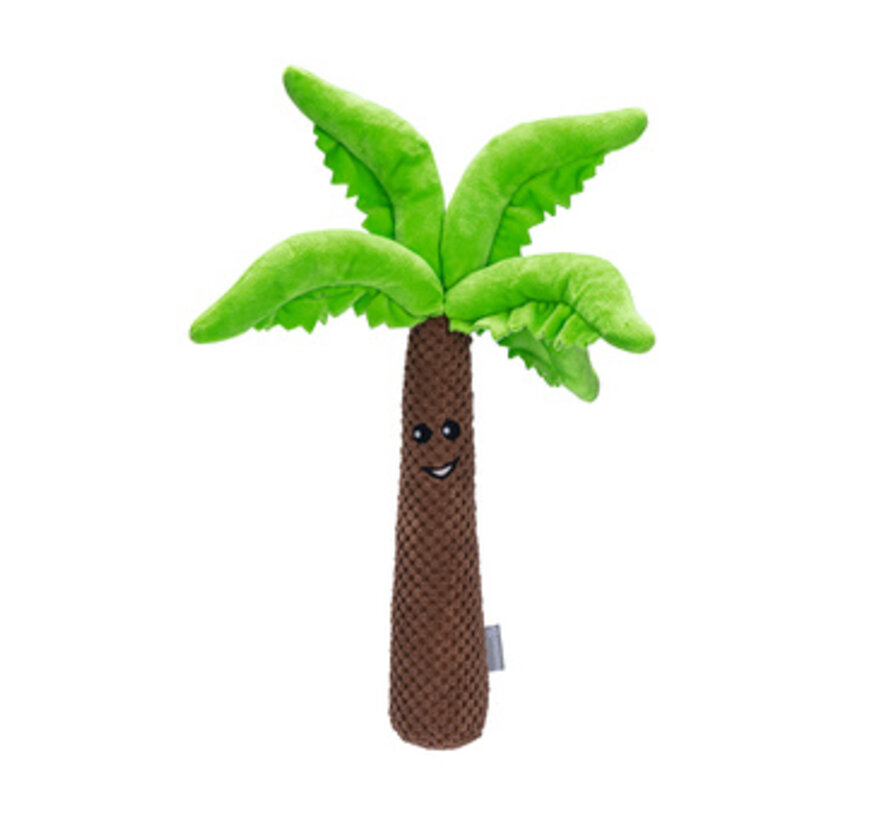 Beeztees Palmboom - Hondenspeelgoed - Pluche - Bruin/Groen - 30x31x31 cm