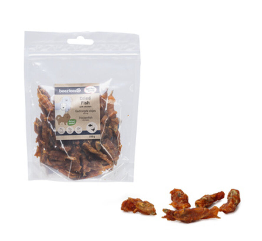 Beeztees Gedroogde Visjes met Kip - Hondensnack - 200 gram