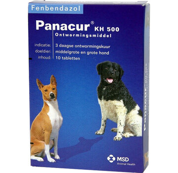 Panacur Panacur ontwormingstabl kh 500mg hond/kat 10tabl