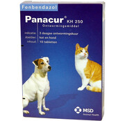 Panacur Panacur ontwormingstabl kh 250mg hond/kat 10tabl