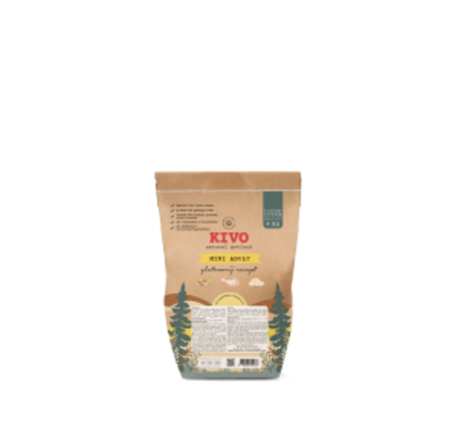 Kivo Kip & Rijst (mini adult) glutenvrij 4kg