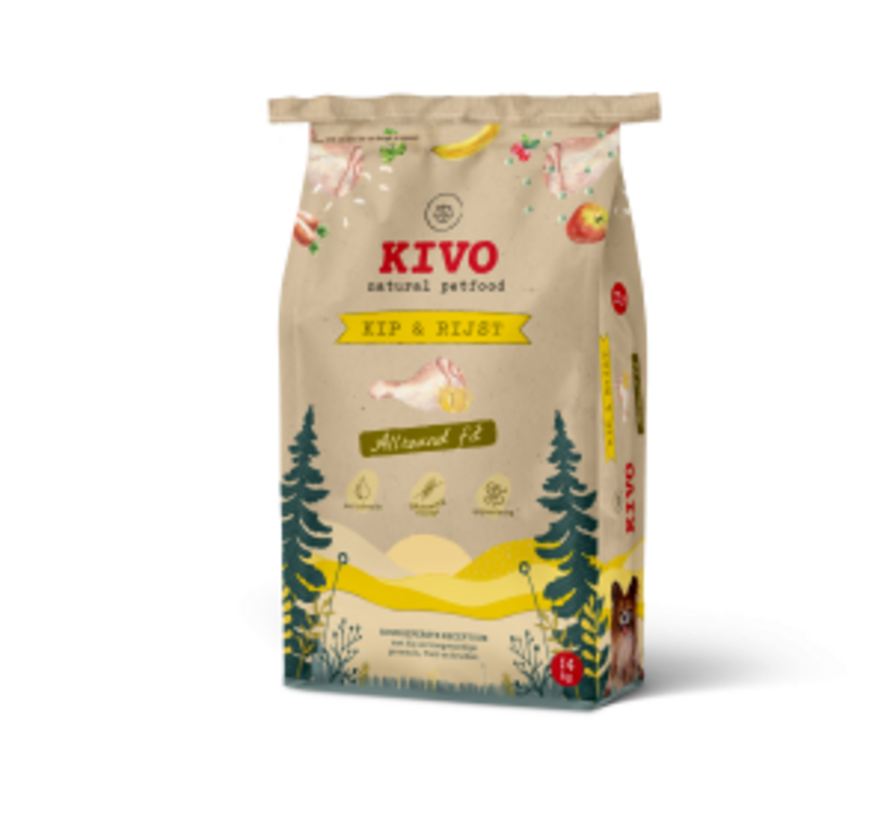Kivo Kip & Rijst allround fit glutenvrij 14kg