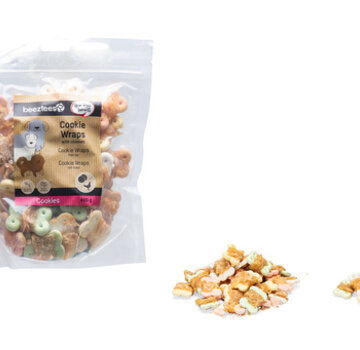 Beeztees Beeztees Tasty Treats Cookie Wraps met Kip - Hondensnack - M - 400 gram