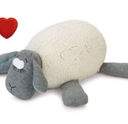Beeztees Beeztees Puppy Heartbeat - Hondenknuffel - Wit/Grijs - 35x20x14 cm