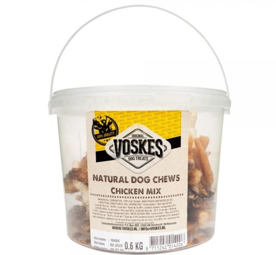 Voskes mix bucket chicken 600gr