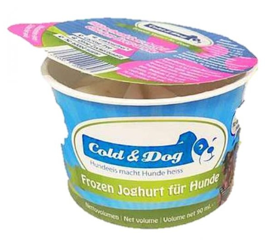 Cold&Dog frozen yoghurt kippenlever&appel 90ml