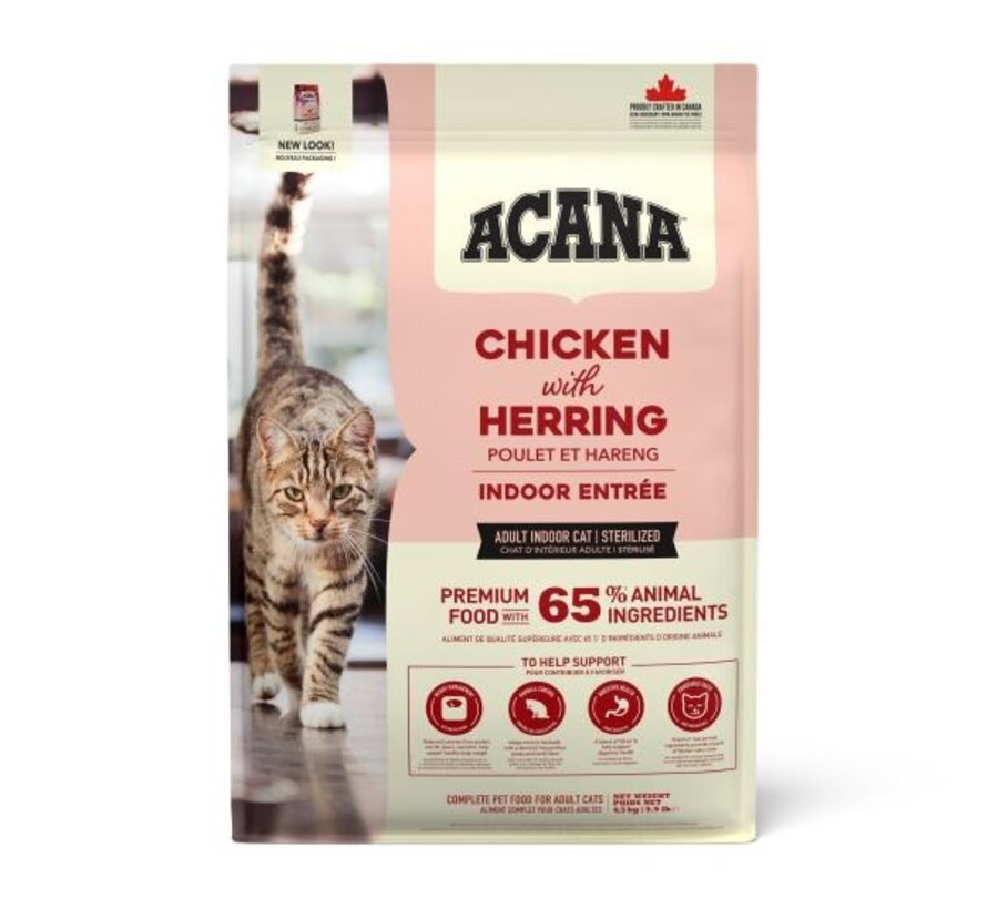Acana Cat indoor entrée chicken & herring 4,5kg