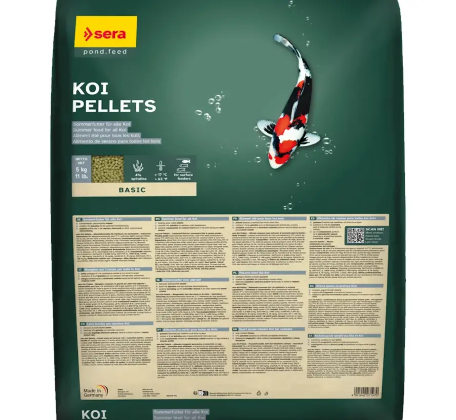 Sera Koi Pellets 40 Liter