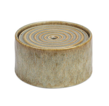 Designed by Lotte Designed by Lotte Jace - Drinkfontein Kat - Keramiek - Groen - 20x20x10