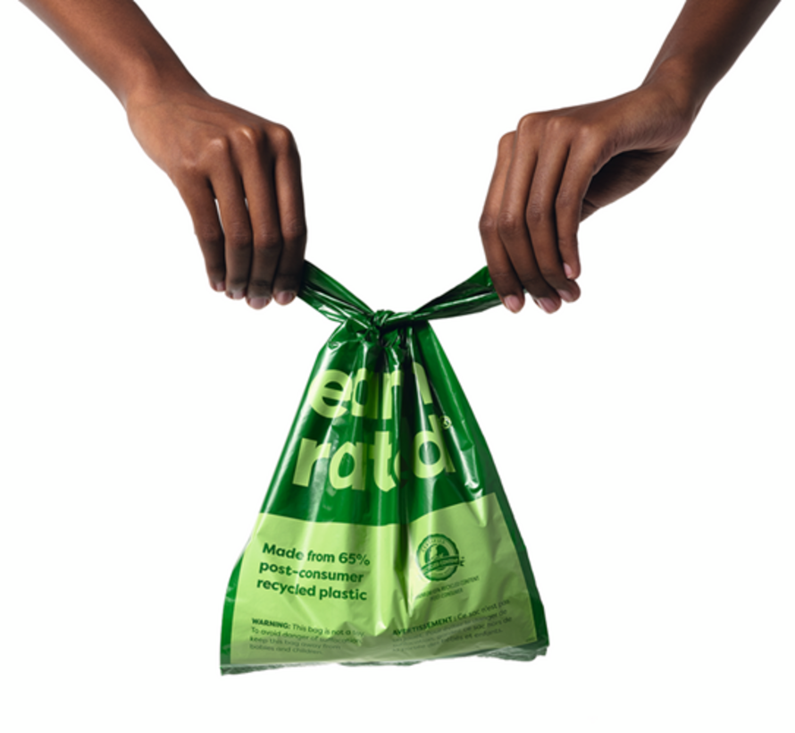 Earth rated met Handvat - Hondenpoepzakjes - Gerecycled plastic - Lavendel - 120 stuks