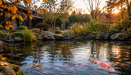 Vijver en koi voorbereiden op de herfst: 7 belangrijke tips