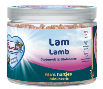 Renske Renske gezonde beloning mini hartjes hond lam 100gr