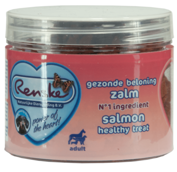 Renske Renske gezonde beloning mini hartjes hond zalm 100gr
