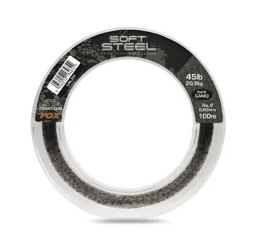 Fox Fox Soft Steel Fleck Camo Leader 100m / 0.60mm / 45lb