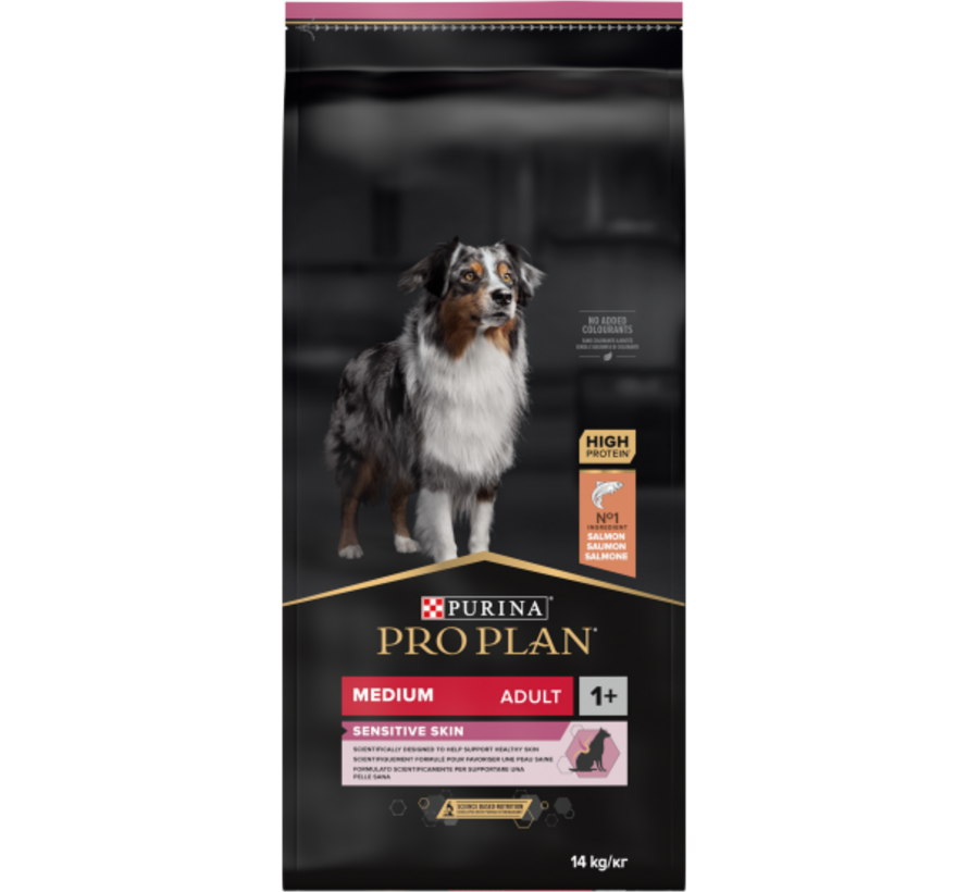 Pro Plan adult medium sensitive skin zalm 14kg