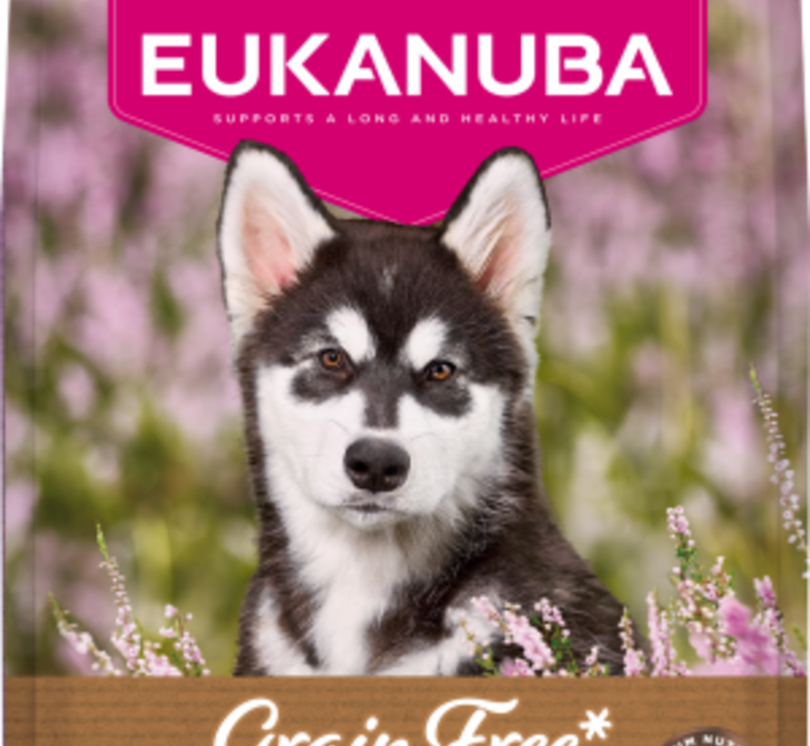 Eukanuba Grain Free Puppy Large Breed - Hondenbrokken - Zeevis 12 kg