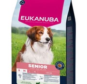 Eukanuba Eukanuba Senior Small & Medium Breed - Hondenbrokken - Lam&Rijst 12 kg