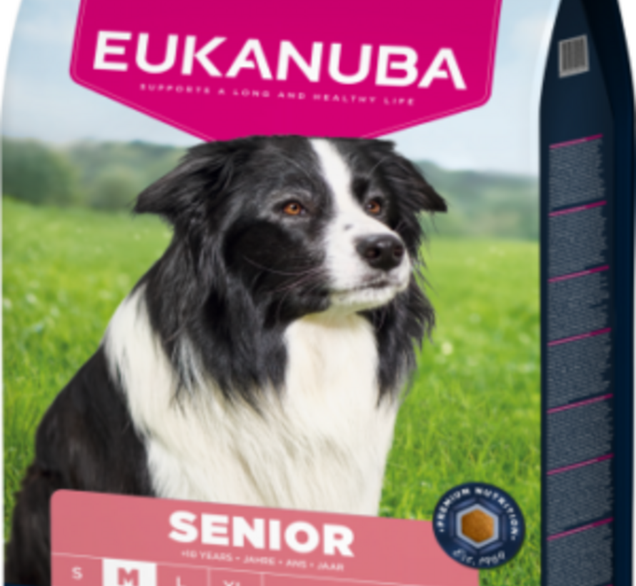Eukanuba Senior Medium - Hondenvoer - 12 Kilogram - Kip