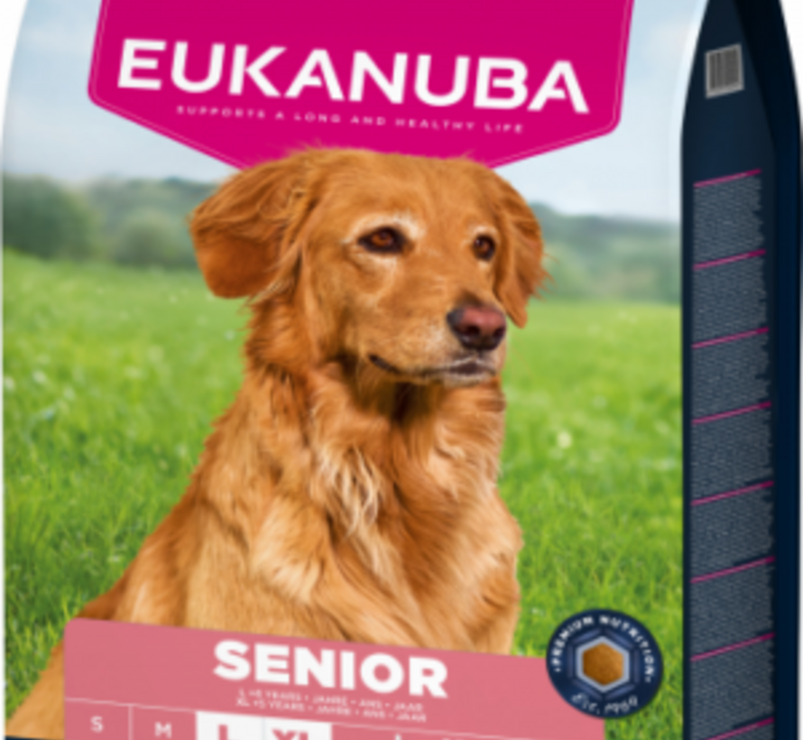 Eukanuba Senior - Hondenvoer - 12 Kilogram - lam/rijst