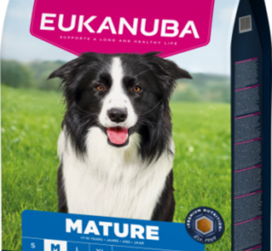 Eukanuba Mature Medium - Hondenvoer - 12 Kilogram - kip