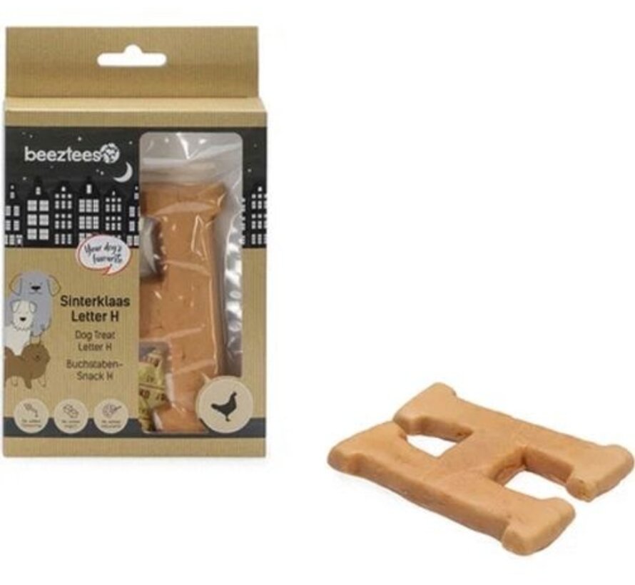 Beeztees Sinterklaasletter H - Verwensnacks - Kip