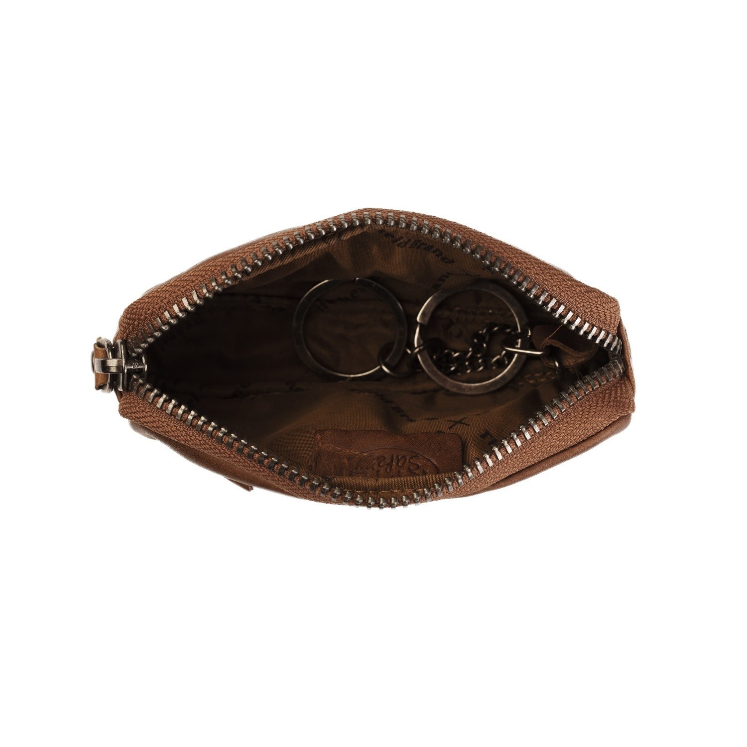 Leather Key Pouch - Light Cognac - Hand & Fairmade - by SiRo