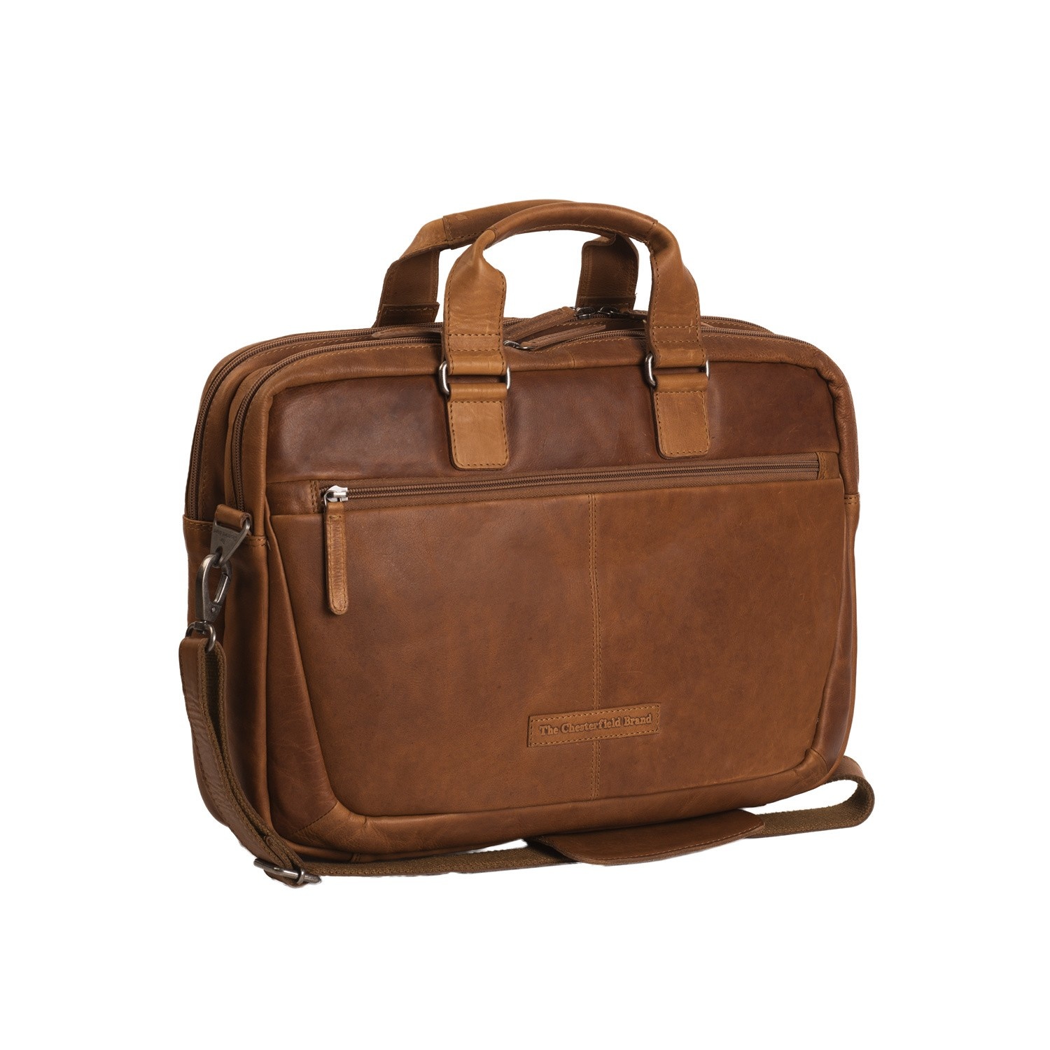 Leather Laptop Bag Cognac Seth The Chesterfield Brand