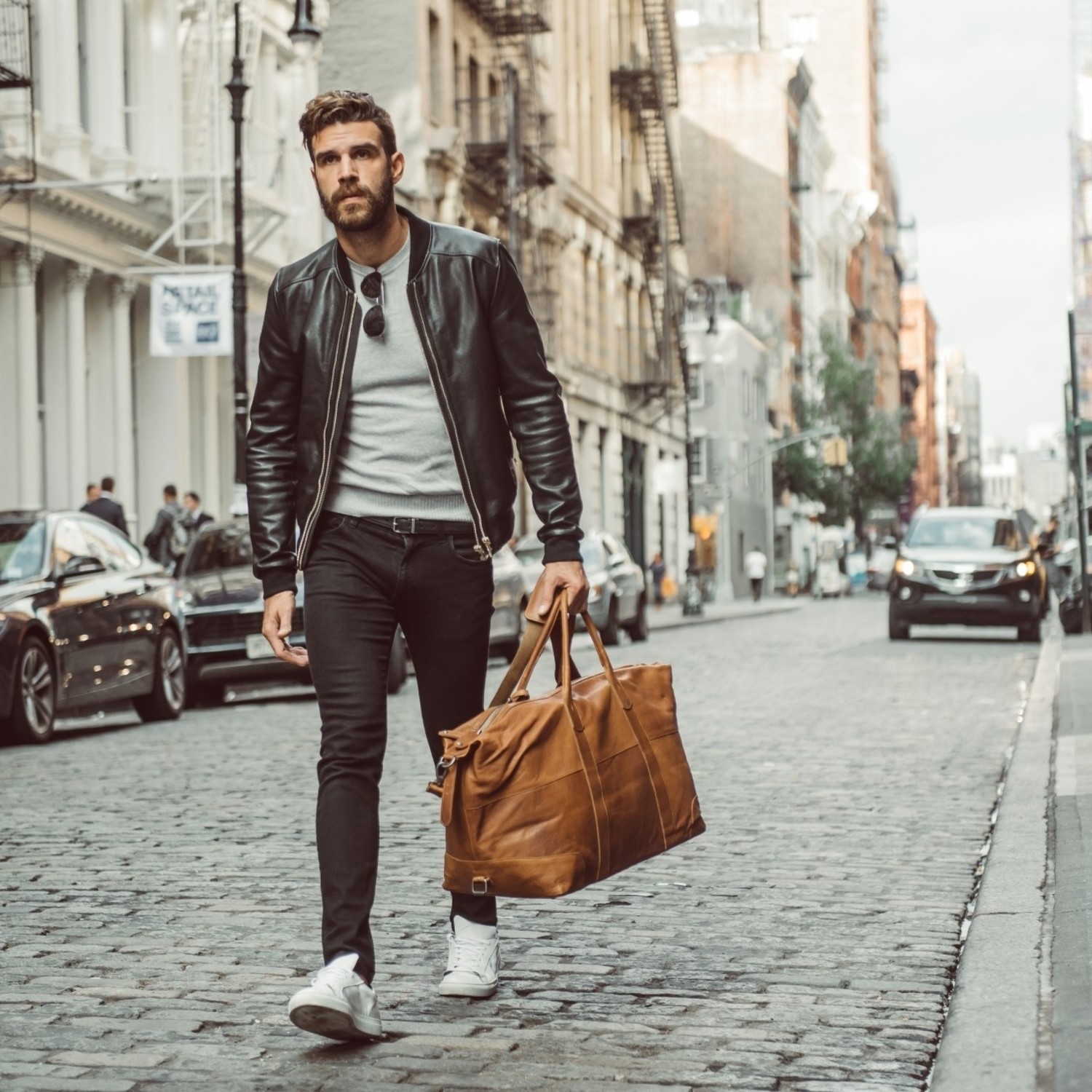 Leather Weekender Cognac Portsmouth - The Chesterfield Brand
