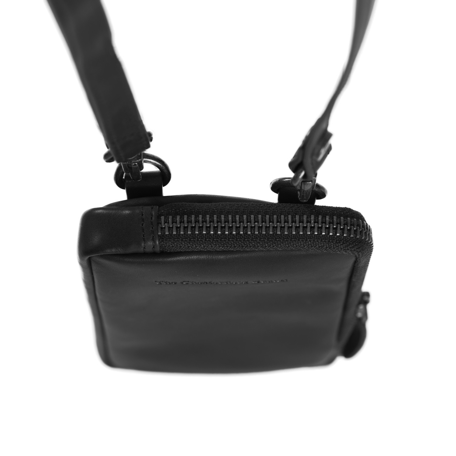 Phone Pouch - Black Leather Handbag