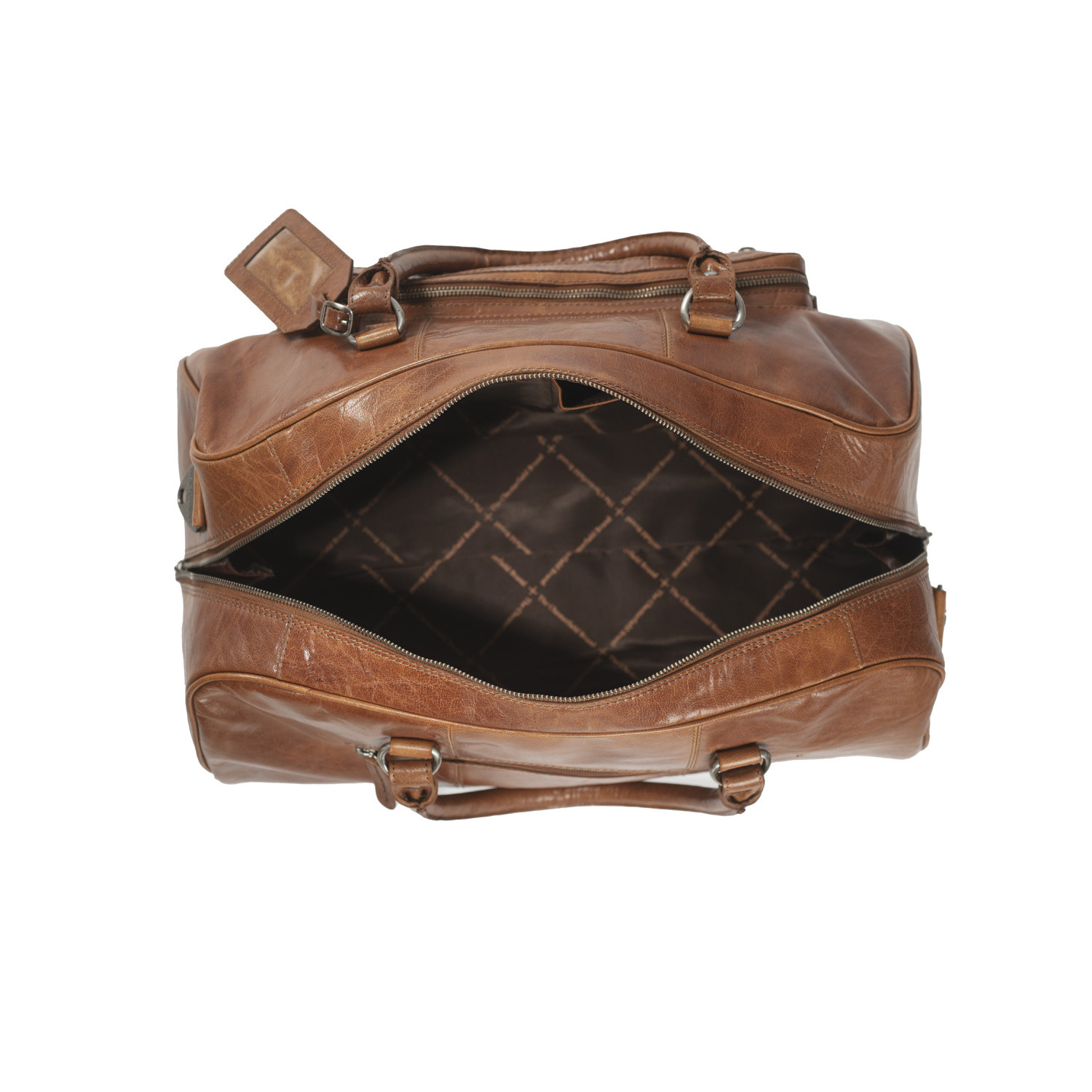 Cognac Vachetta Leather Pailissy Weekend Bag – Baltzar