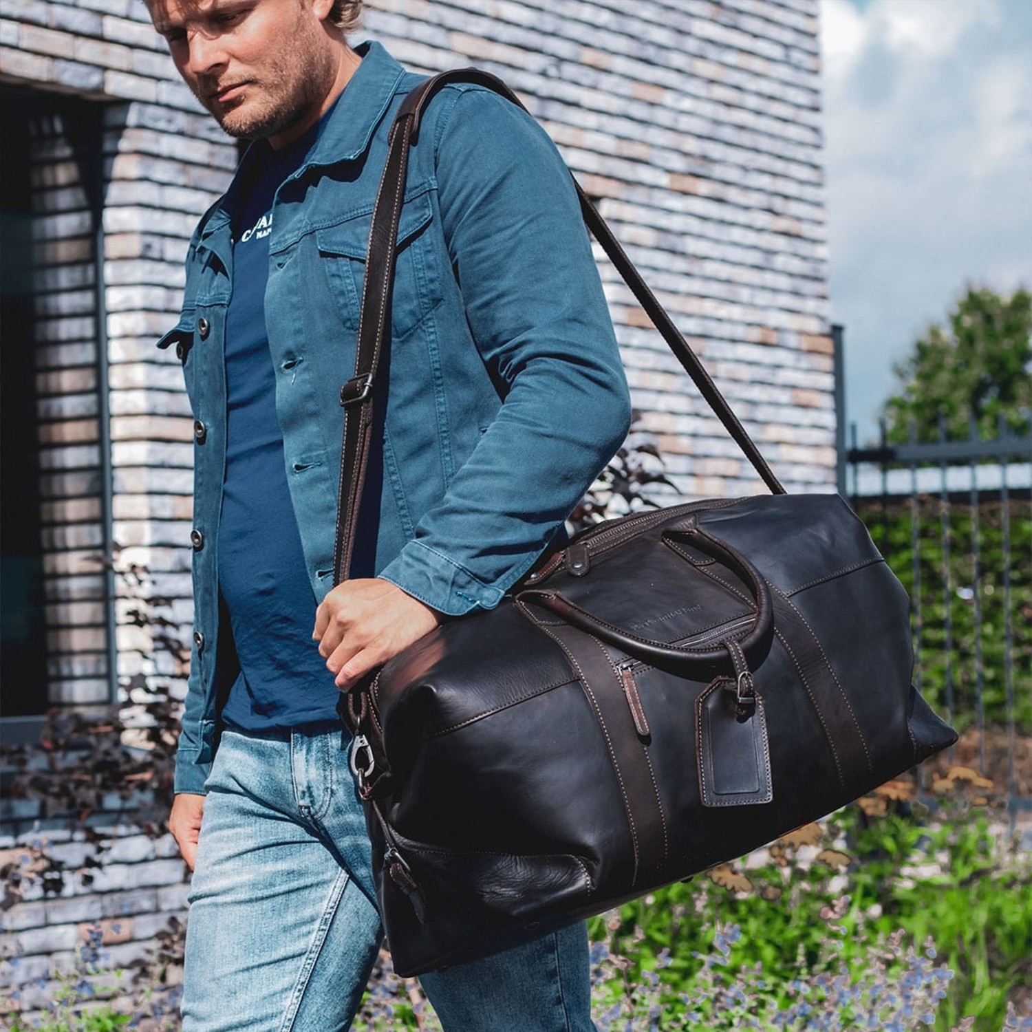 Leather Weekend Bag Brown Portsmouth - The Chesterfield Brand