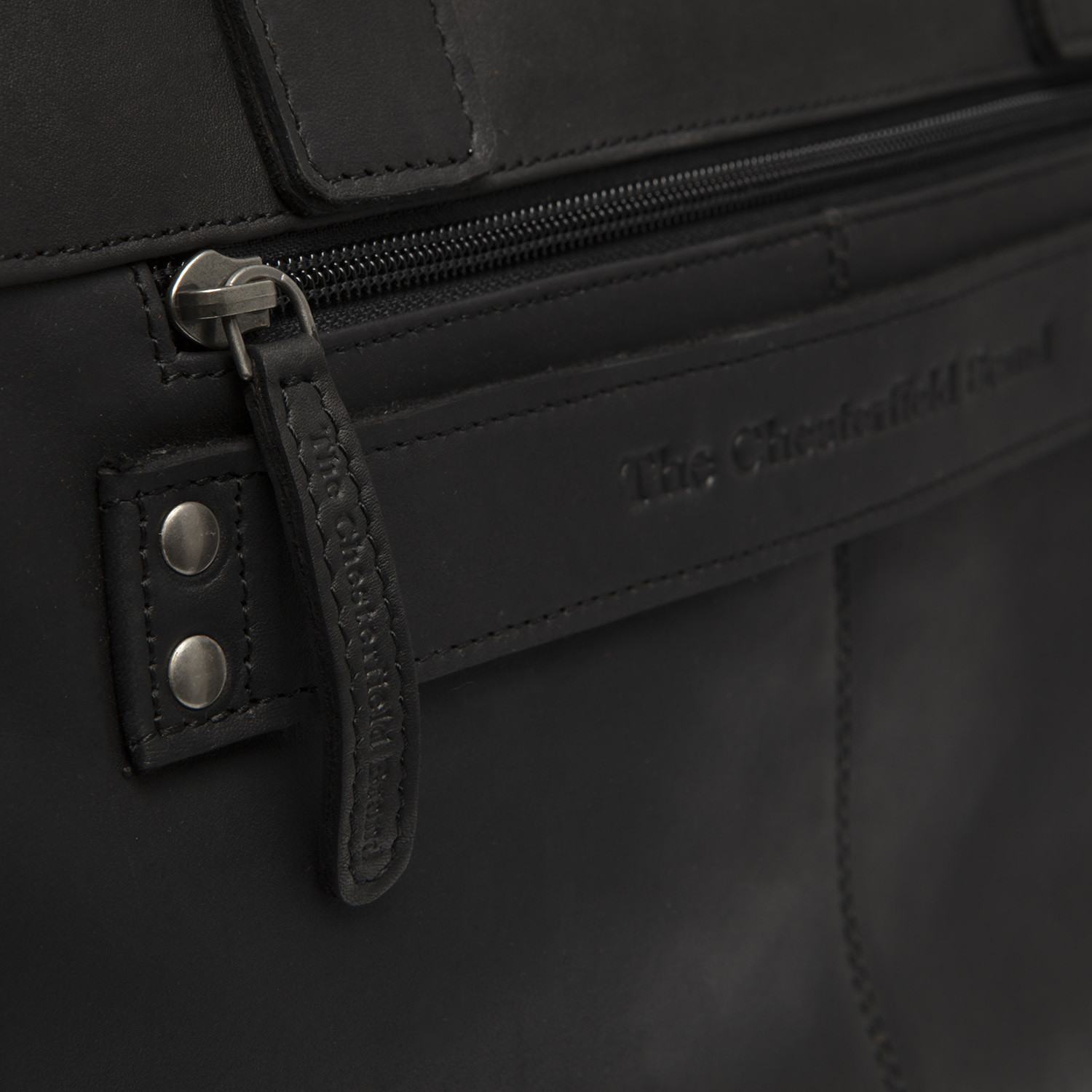Leather Laptop Bag Black Salvador The Chesterfield Brand