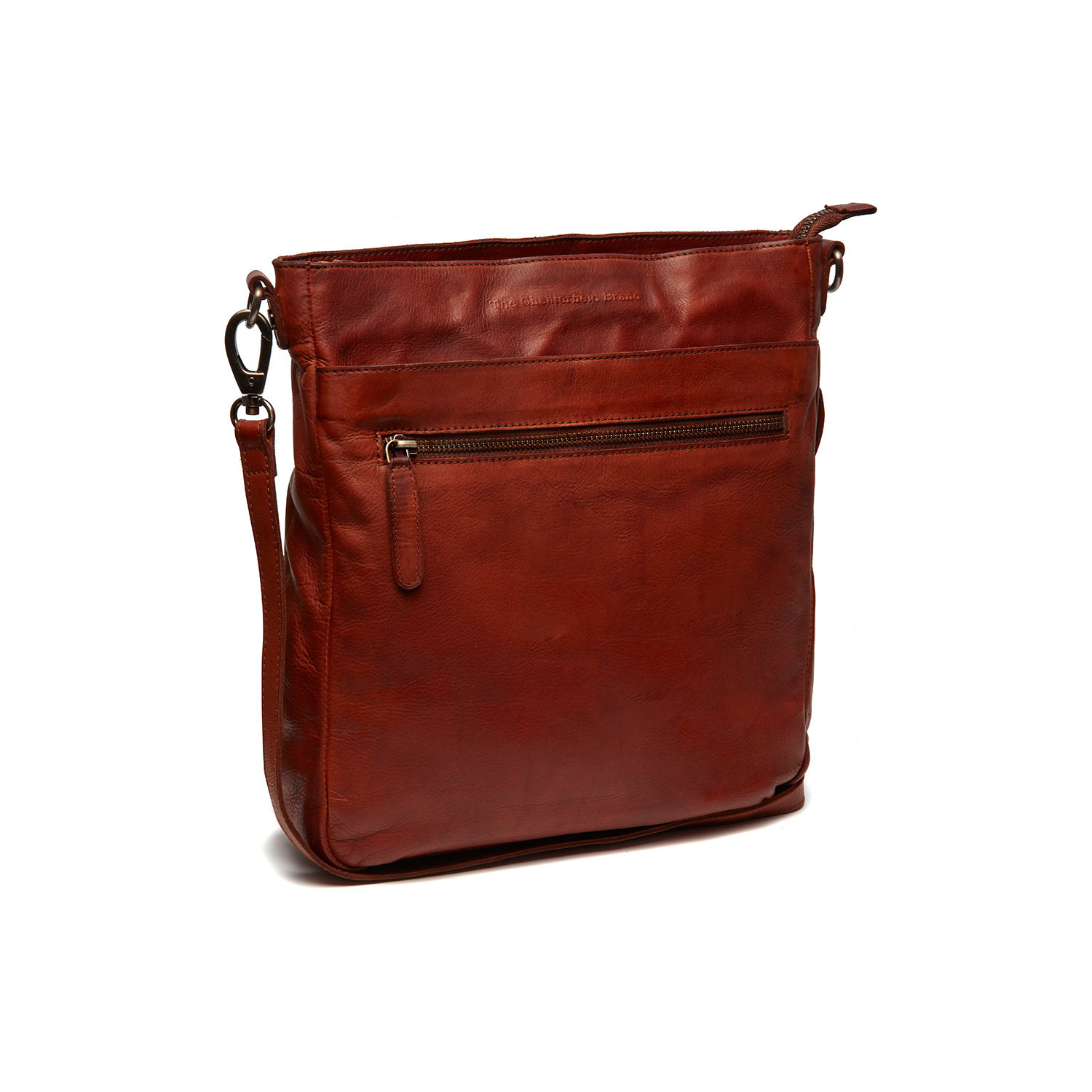 Leather Shoulder Bag Cognac Tucson Black Label - The Chesterfield Brand