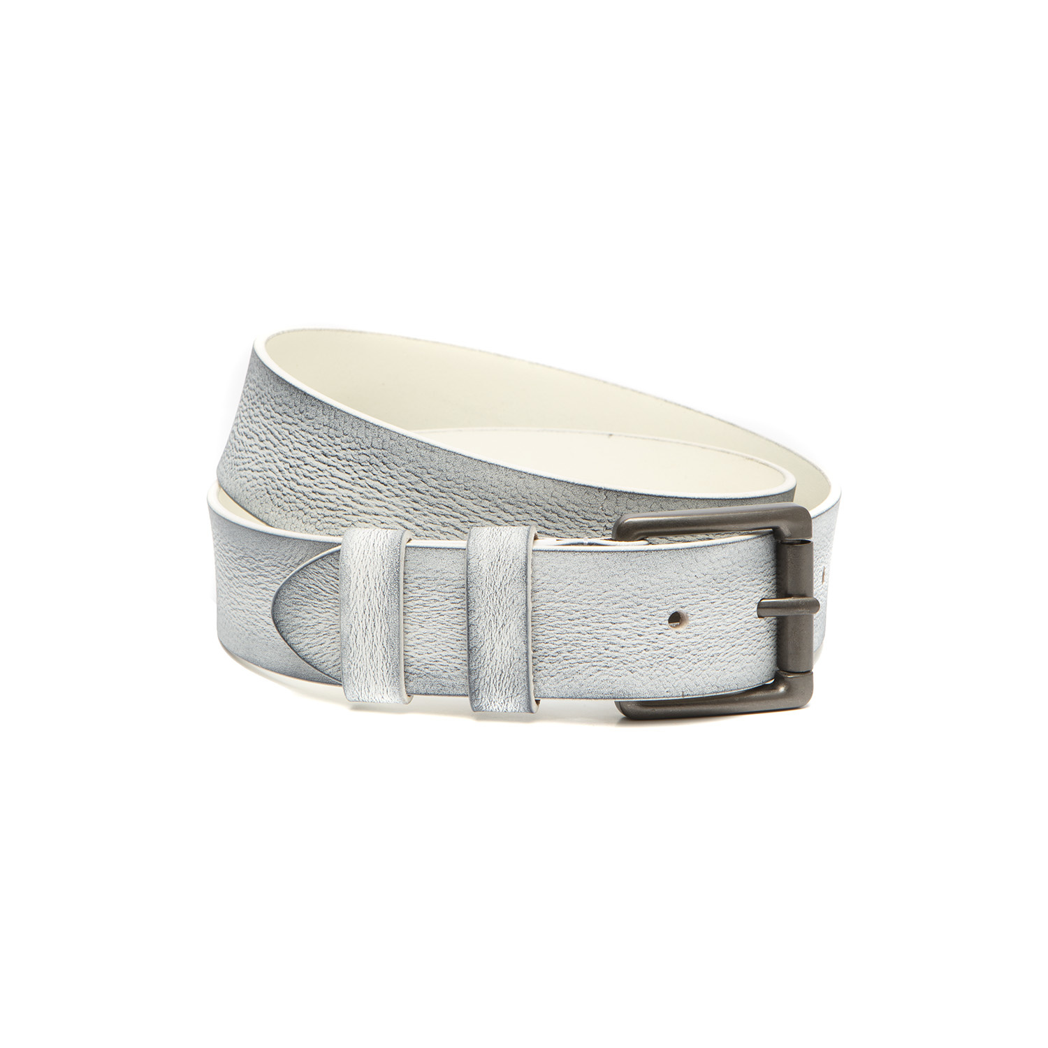 Leather Belt White Capri - The Chesterfield Brand