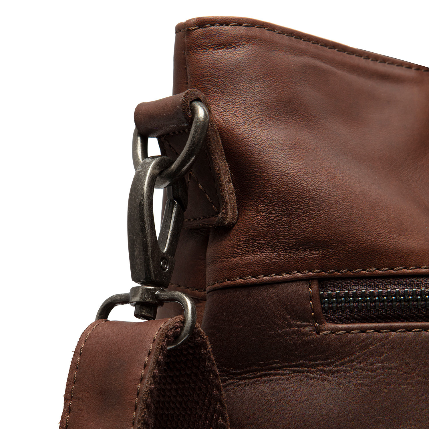 Leather Shopper Brown Rome