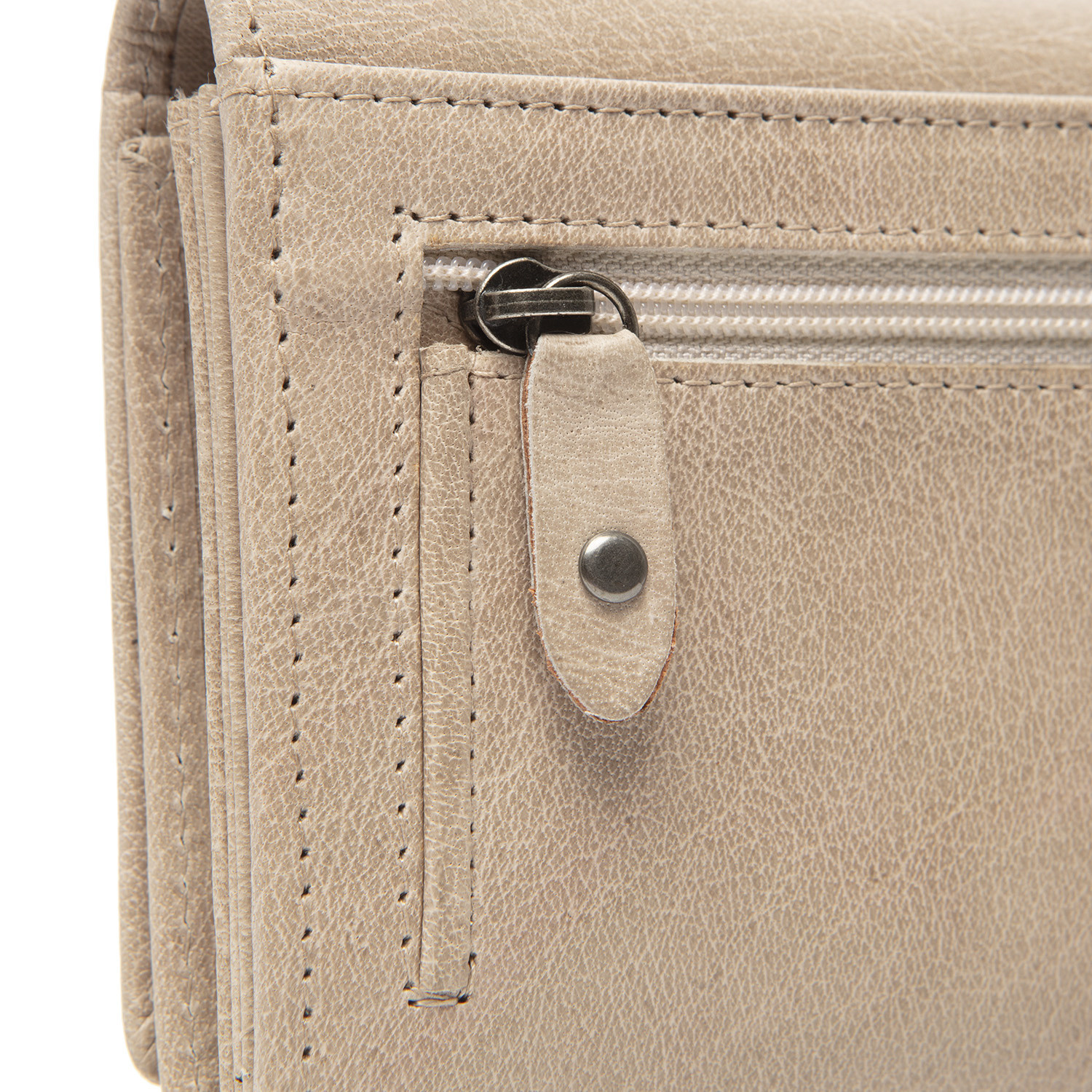 Leather Wallet Off White Portland - The Chesterfield Brand