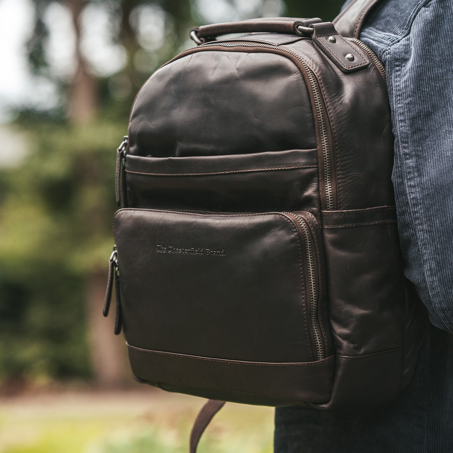 Leather Backpack Brown Austin - The Chesterfield Brand