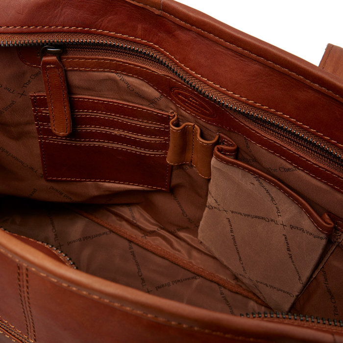 Leather Key Pouch Cognac Oliver - The Chesterfield Brand